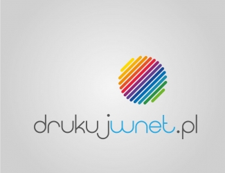 Projekt graficzny logo dla firmy online drukujWNET