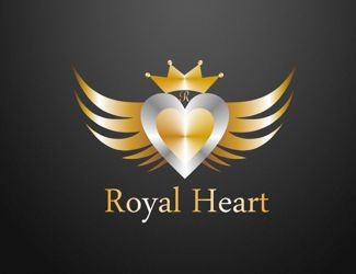 Projekt graficzny logo dla firmy online Royal Heart