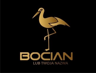 Projekt graficzny logo dla firmy online Bocian