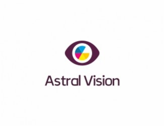 Projekt graficzny logo dla firmy online AstralVision