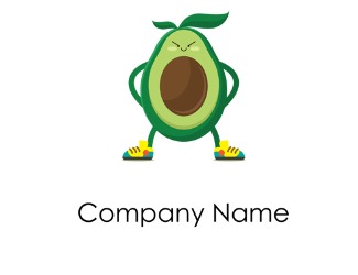 Projekt graficzny logo dla firmy online avocado