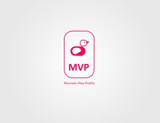 Projekt graficzny logo dla firmy online mountain view poultry