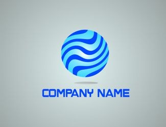 Projekt graficzny logo dla firmy online blue technology