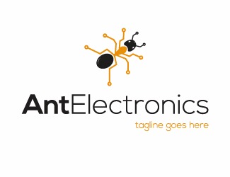 Projekt graficzny logo dla firmy online Ant Electronics