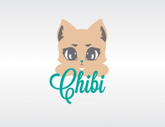 Projekt logo dla firmy Chibi kotek | Projektowanie logo