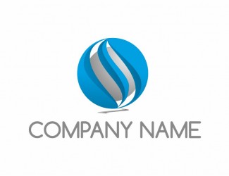 Projekt graficzny logo dla firmy online Blue Modern 3D
