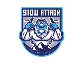 Projekt graficzny logo dla firmy online Snow attack