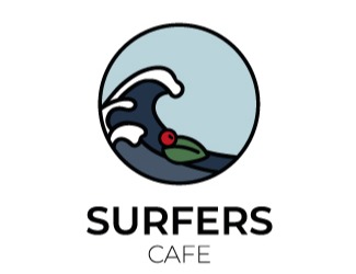 Projekt graficzny logo dla firmy online Surfers cafe