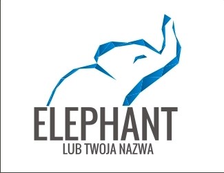 Projekt graficzny logo dla firmy online Słoń