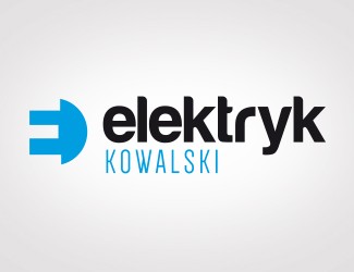 Projekt logo dla firmy Elektryk Kowalski | Projektowanie logo