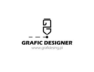Projekt graficzny logo dla firmy online Grafic Designer