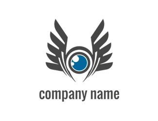 Projekt logo dla firmy oko skrzydła | Projektowanie logo