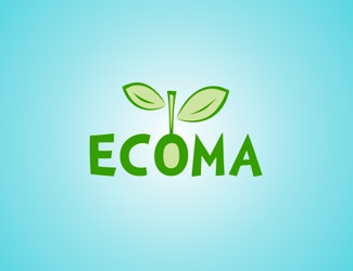 Projekt graficzny logo dla firmy online ECOMA