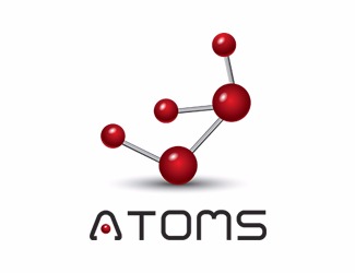 Projekt graficzny logo dla firmy online atomy