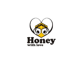 Projekt logo dla firmy Honey with love | Projektowanie logo
