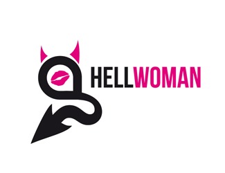 Projekt graficzny logo dla firmy online HellWoman
