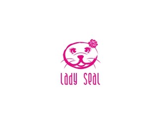Projekt graficzny logo dla firmy online lady seal