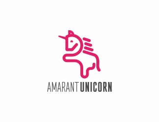 Amarant Unicorn - projektowanie logo - konkurs graficzny